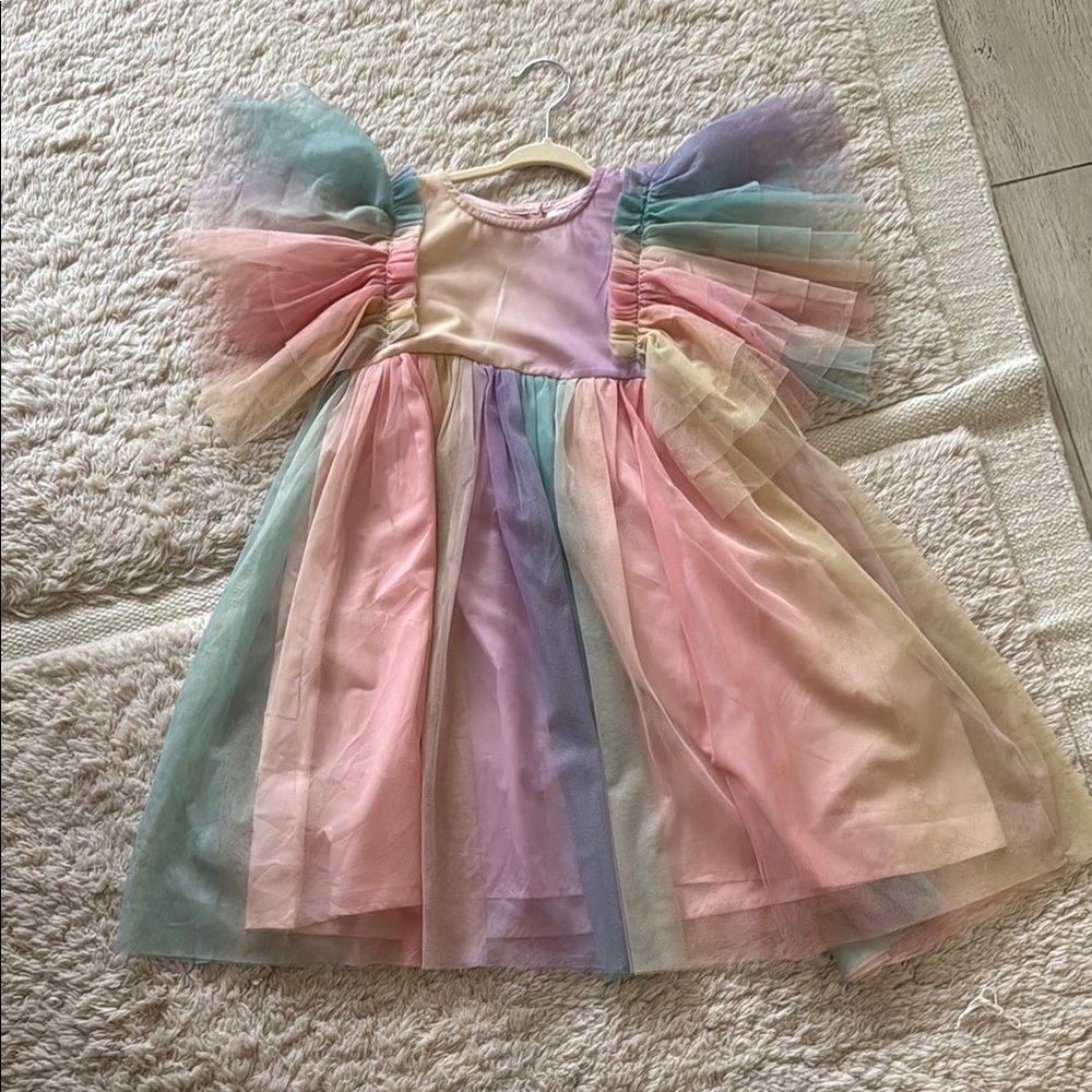 Lola + the boys Colorful Pastel Tulle Dress